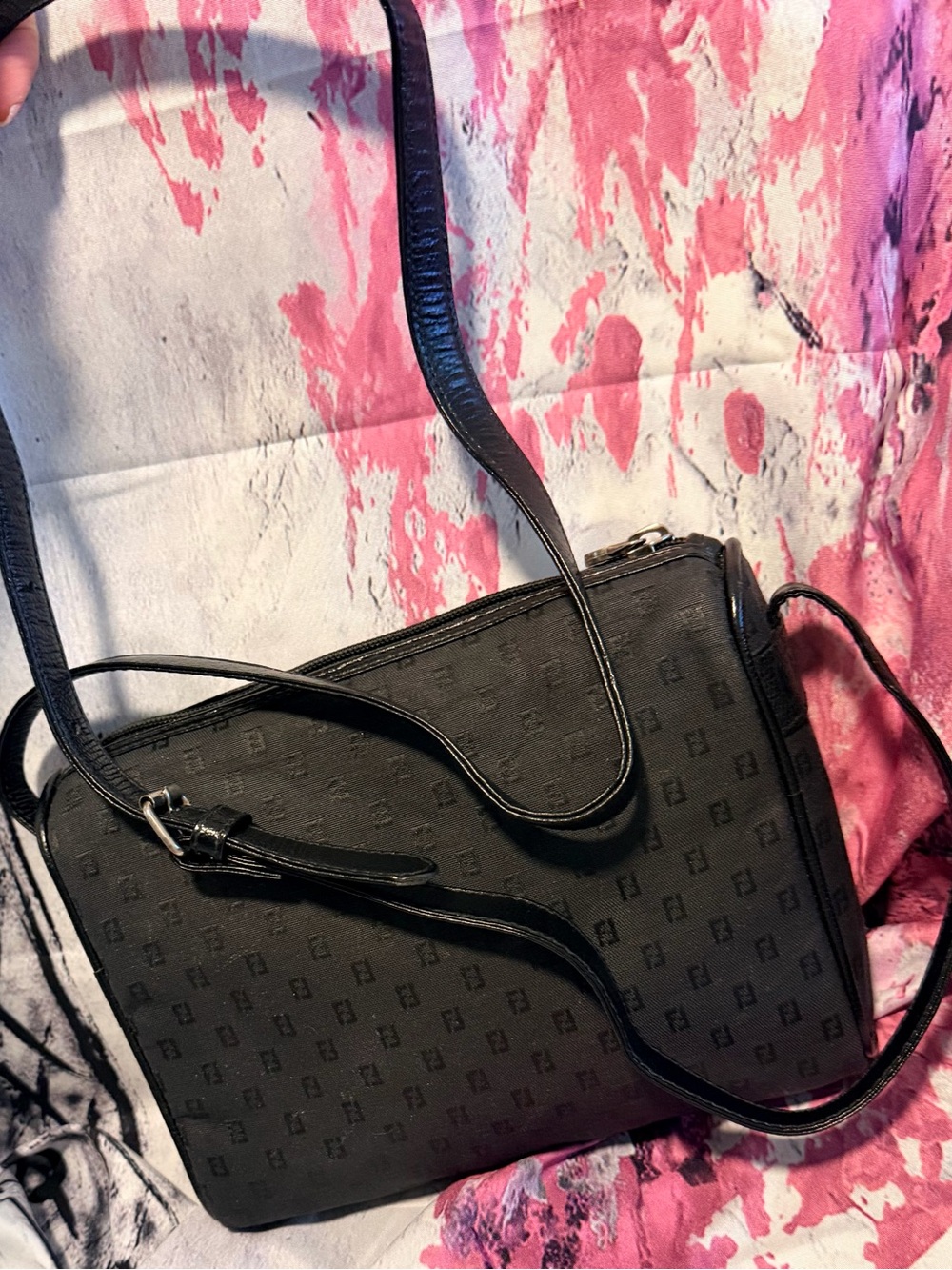 Fendi vintage zucchino monogram bag EUC B60